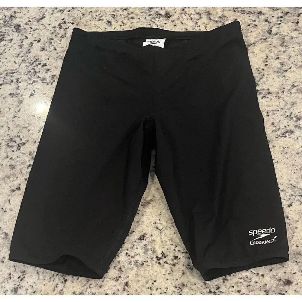 Speedo Boys' Swimsuit Jammer Endurance+ Solid USA Youth